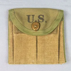 Souvenir WWII WW2 US Army M1 Carbine Ammo Canvas Pouch America Waist bag