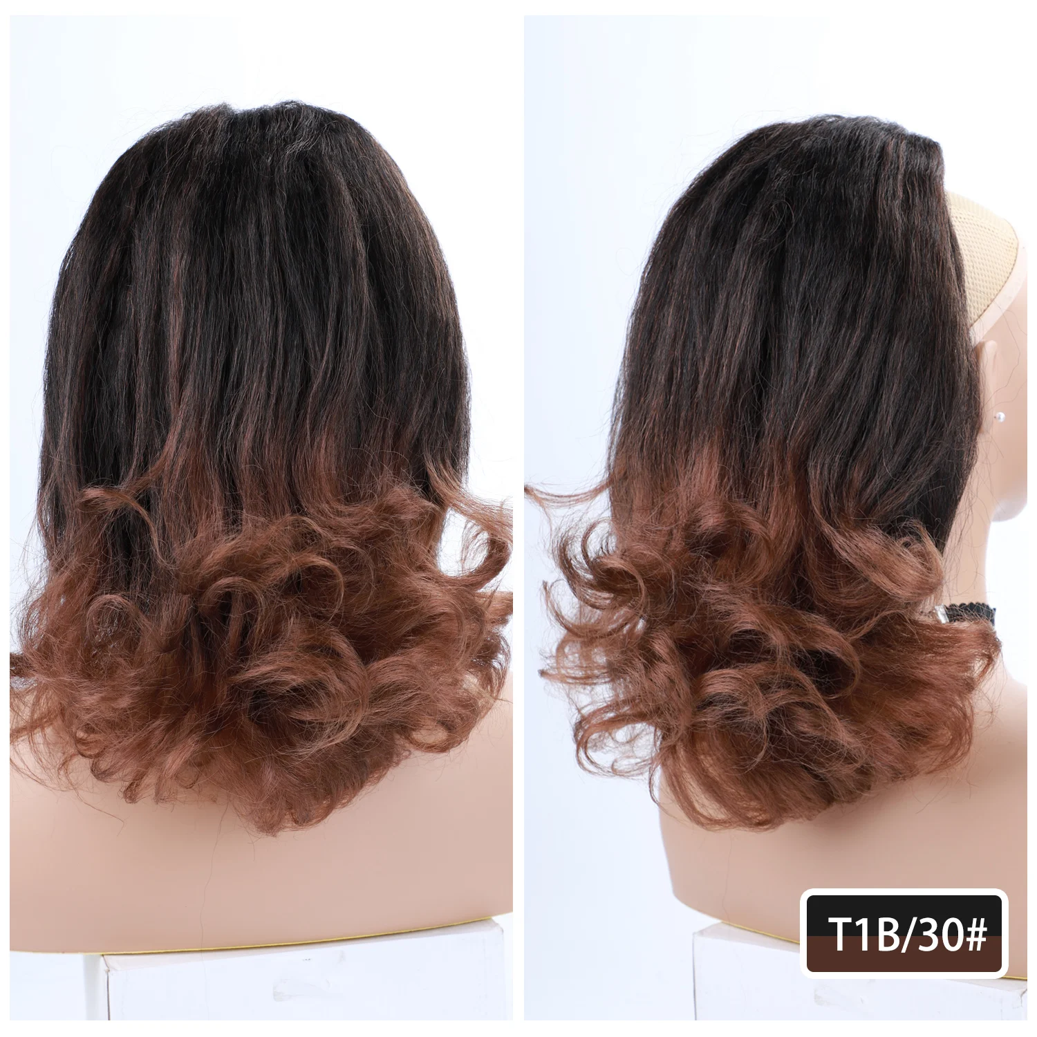 Blice Synthetic Drawstring Ponytail Hair Pieces Ponytail Kinky Straight Hair Extensions Kanekalon Hair With Combs Warp Ponytail