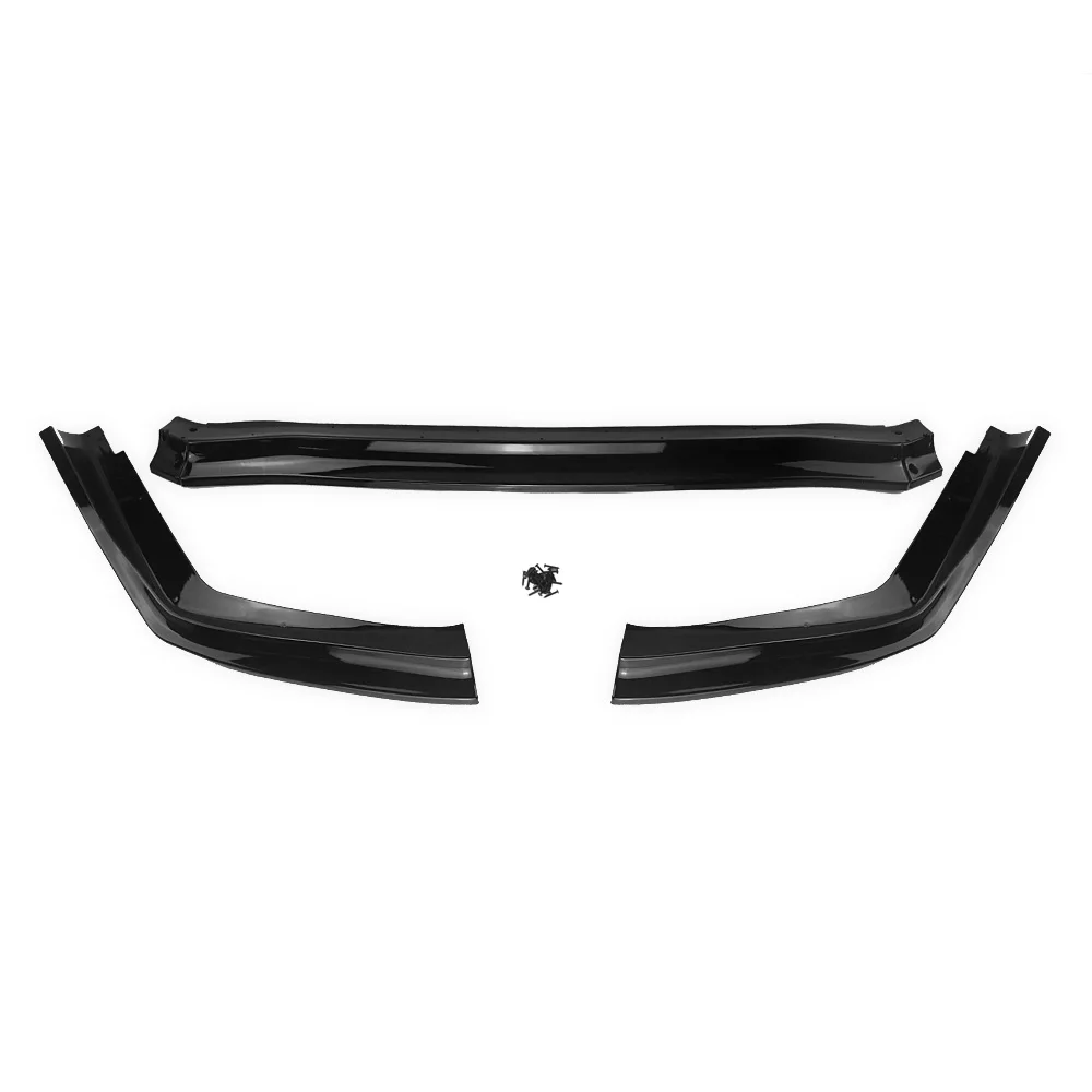 For Subaru Impreza WRX STI 2015-2020 Front Bumper Spoiler Lip Gloss Black/Carbon Fiber Look Lower Splitter Protector Blade Kit