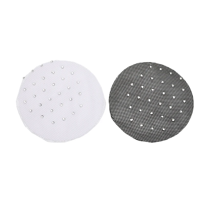 Filet à Cheveux en Maille Invisible, Blanc et Noir, Lignes Douces pour Perruques, Accessoires de dehors, 10cm, 1/10 Pièces