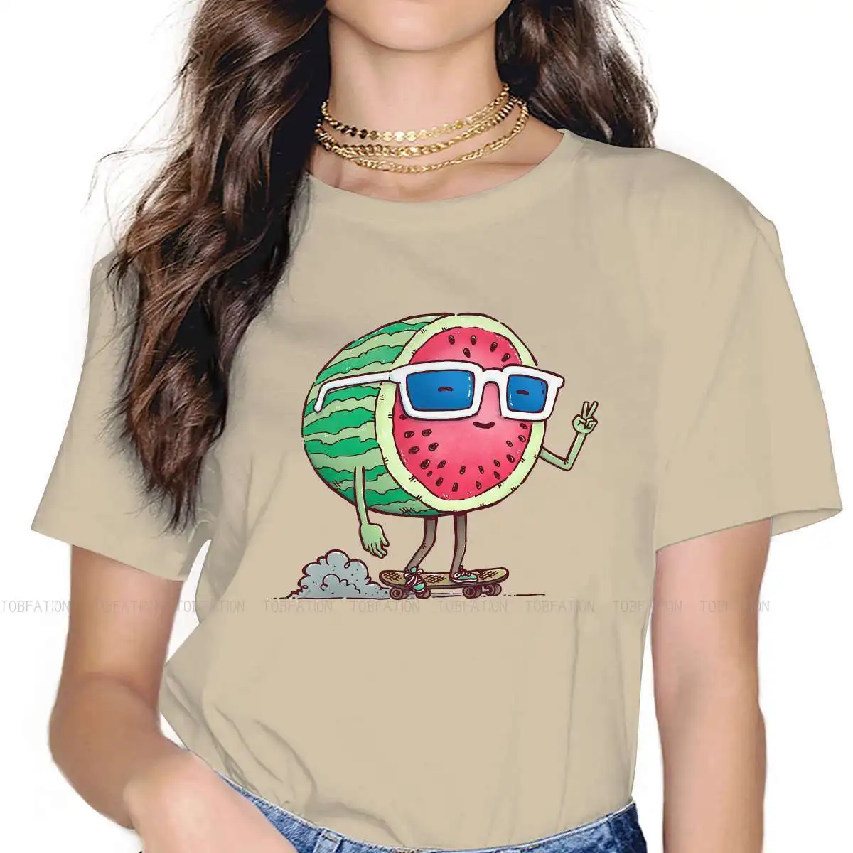 Hot Summer High Temperature TShirt for Woman Girl Watermelon Skater Basic Summer Tee T Shirt New Design Loose