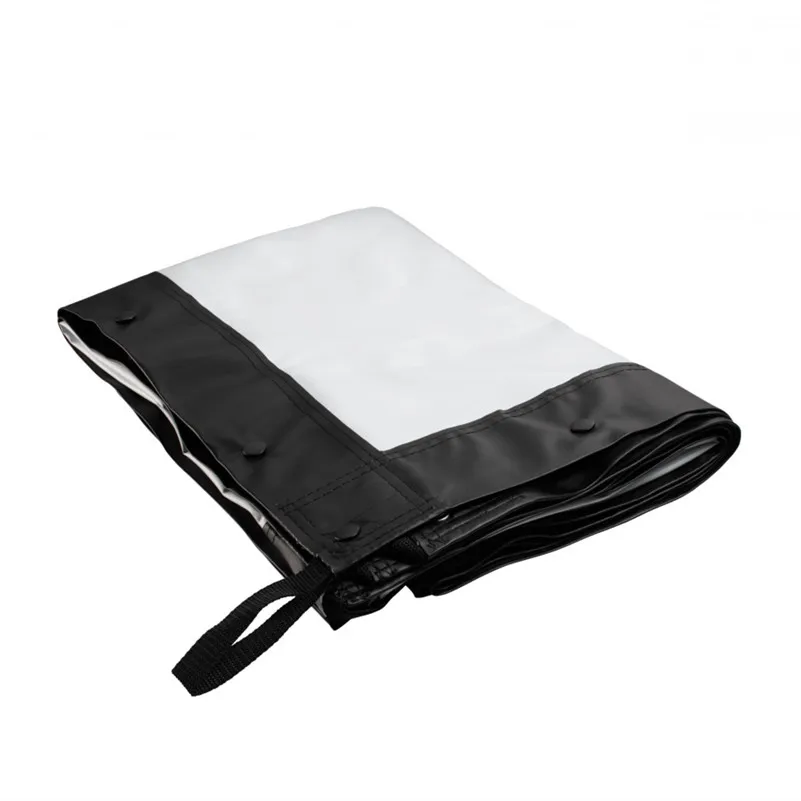 شاشة عرض أمامية وخلفية 16:9 ، مع حامل وحقيبة حمل ، إطار قابل للطي للهاتف الخلوي في الهواء الطلق ، شاشة عرض