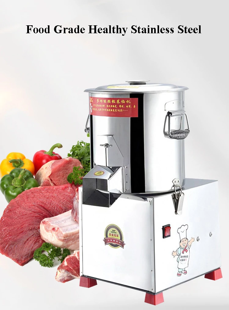 

Universal Electric Chopper Vegetable Cutting Machine Stainless Steel Multi-function Brake Machine Meat Food Chopper 250