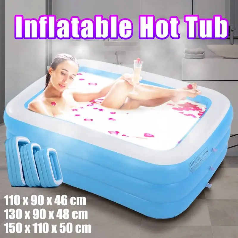 Outdoor Indoor Toys Adult Baby 110/130/150/196/262/305cm Inflatable Swimming Pool With Air Pump Portable Adults Kids Bathing Tub