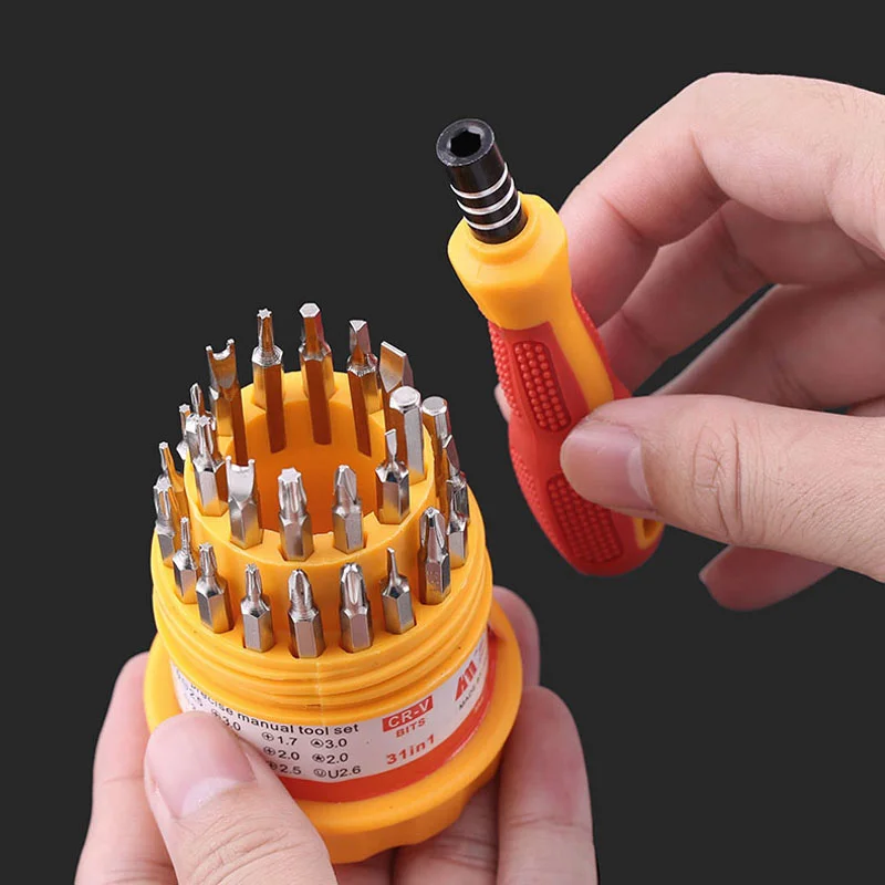 Automotive Mechanics Tool 31 In1 Multi-Function Screw Driver Set Batch Assembly Set Professional Magnetic Screw