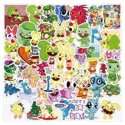 10/30/50pcs  Cartoon New Happy Tree Friends Graffiti Stickers Cool Helmet Classic Window Wall  Cute Kids Girl Toys Water Cup