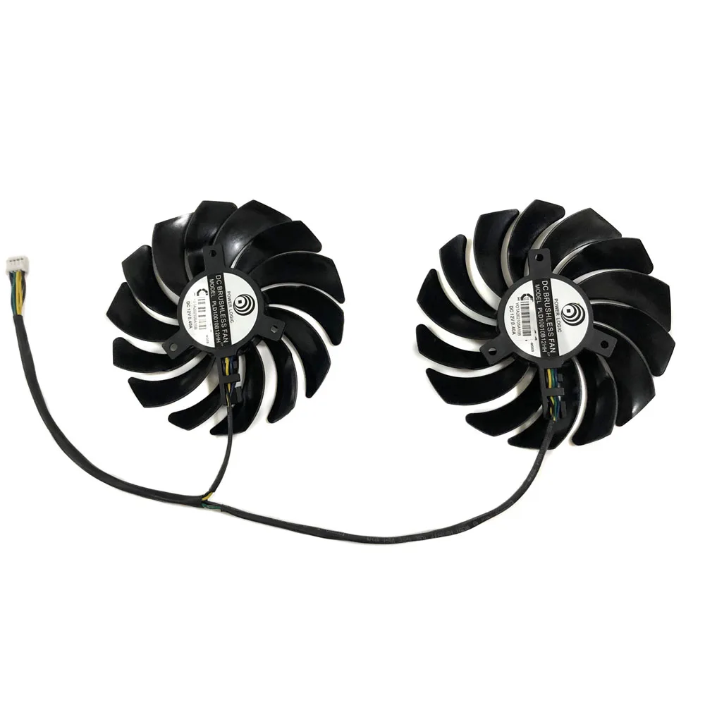 2Pcs/Set,GPU Graphics Cooler,PLD10010S12HH,Video Card Fan,For MSI RX 5700 XT 5700XT GAMING X,For MSI RX5700XT GAMING-X