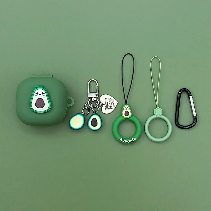Cute Avocado Cover for Samsung Galaxy Buds Live 2020 Case Bluetooth Wireless Earphone Shockproof Silicon Case Headphone Box