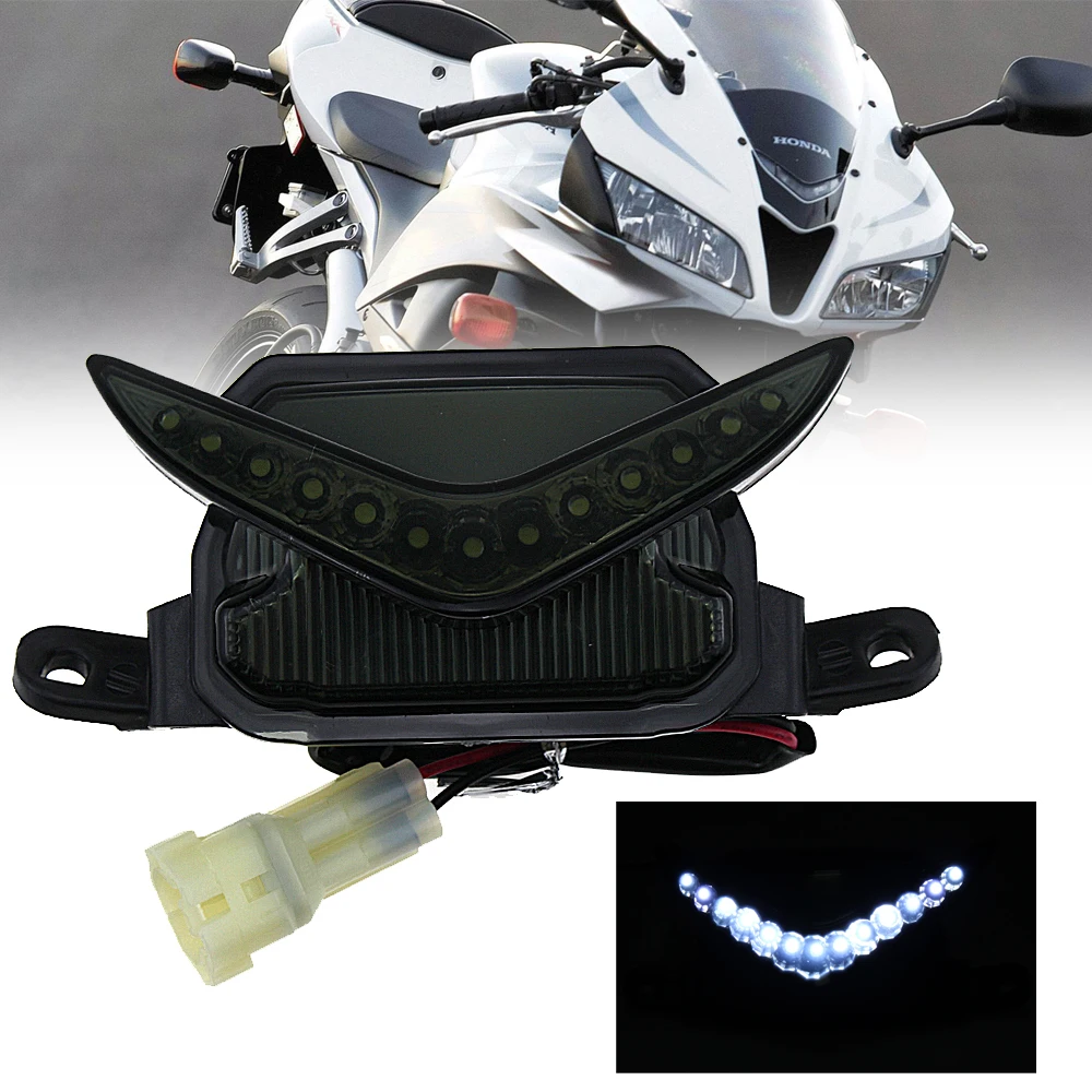 

Аксессуары для мотоциклов HONDA CBR600RR CBR 600RR 2007-2011, передний центральный маркер, светодиодная подсветка, дымчатый