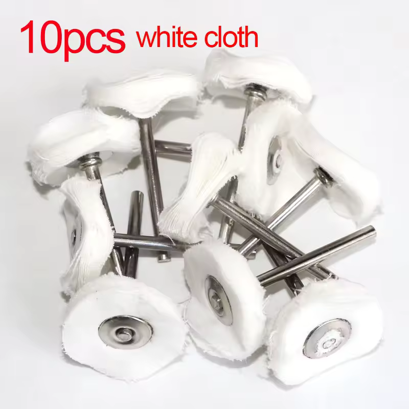 1" Wool Felt Grinding Sanding Head Abrasive Buffing Wheel 2.35/3mm Shank Cotton Thread Polishing Mini Brush for Dremel Dril - Image 16
