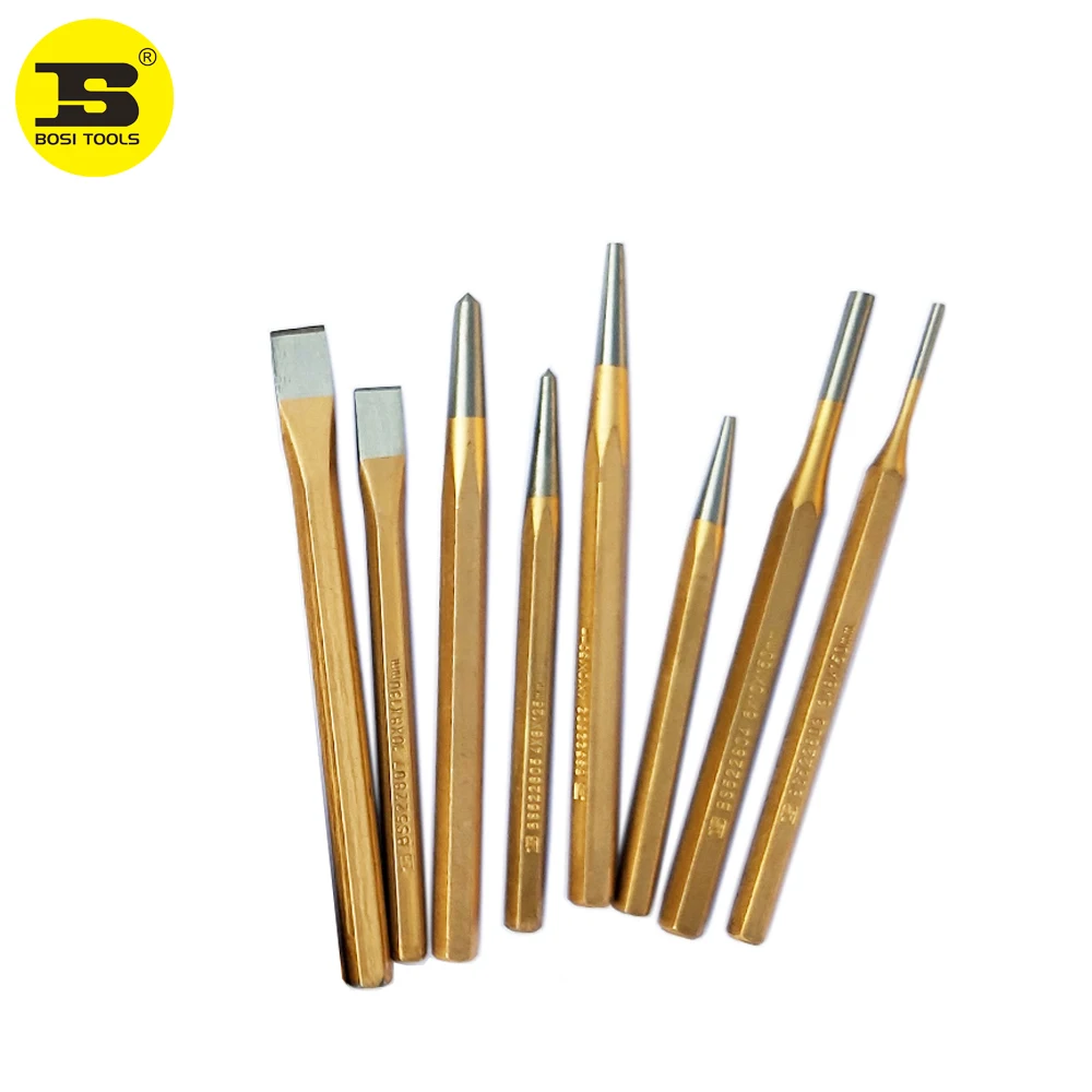 BOSI 1PC Center Punch Cold Chisel Solid Pin Punching