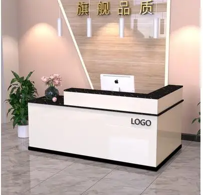 Company reception desk cashier counter commercial bar clothing store beauty salon small corner counter