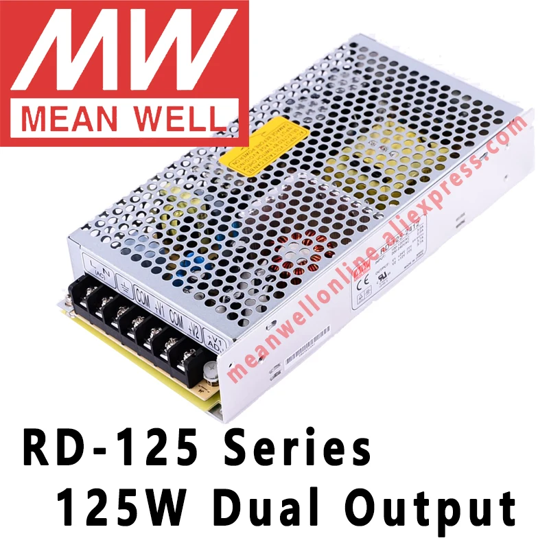 Mean Well RD-125 Series 125W Dual Output Switching Power Supply meanwell AC/DC 12V/24V