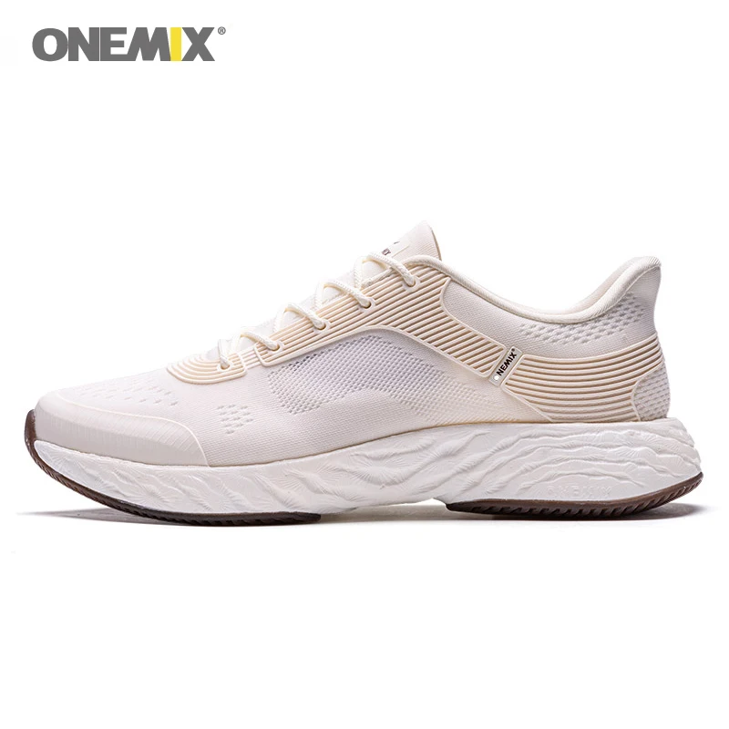 ONEMIX Men Running Shoes For Men Athletic Trainers Zapatillas Trail Sports Shoe Light Rebound-58 Outsole Sneakers Free 5.0