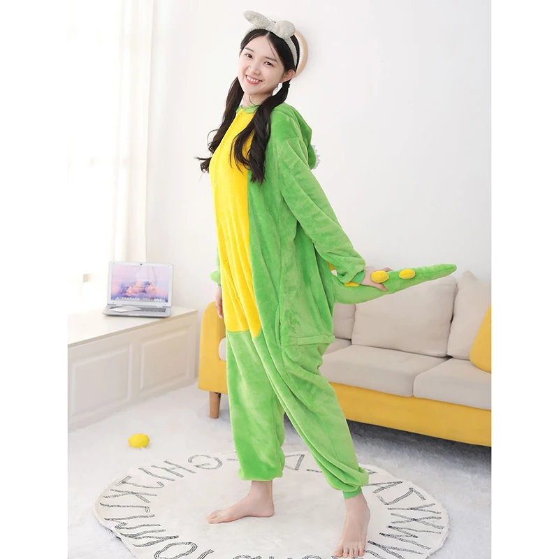 Dragon Pajamas For Kids Men Animal Onesies Kigurumi Adults Children Pyjamas Full Body Cosplay Costume One-Piece Pijamas Bodysuit