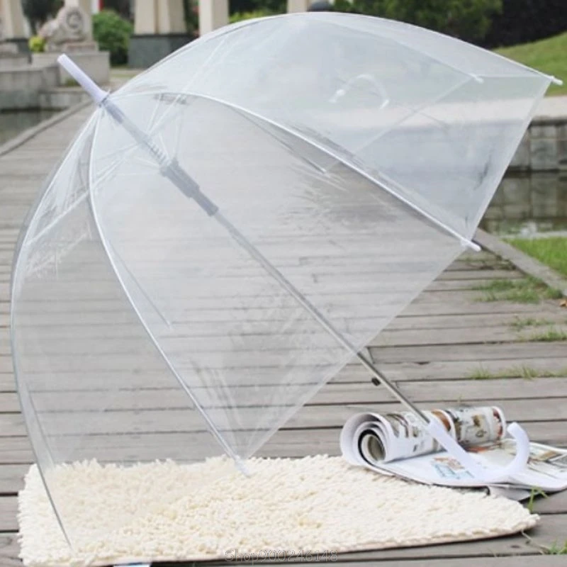 Fashion Transparent Clear Bubble Dome Umbrella Outdoor Windproof Umbrellas Princess Weeding Decoration S17 20 Dropshipping