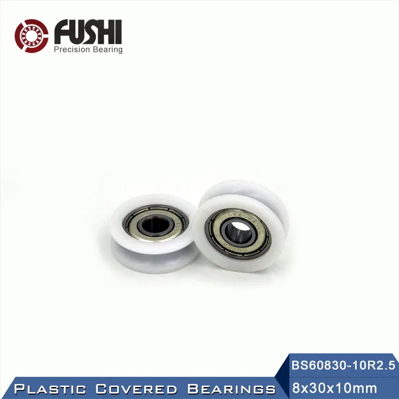 608 ZZ Ball Bearing Covered With POM Plastic 8*30*10 mm ( 2 PCS ) Plastic Pulley Bearings 608 Z 2Z