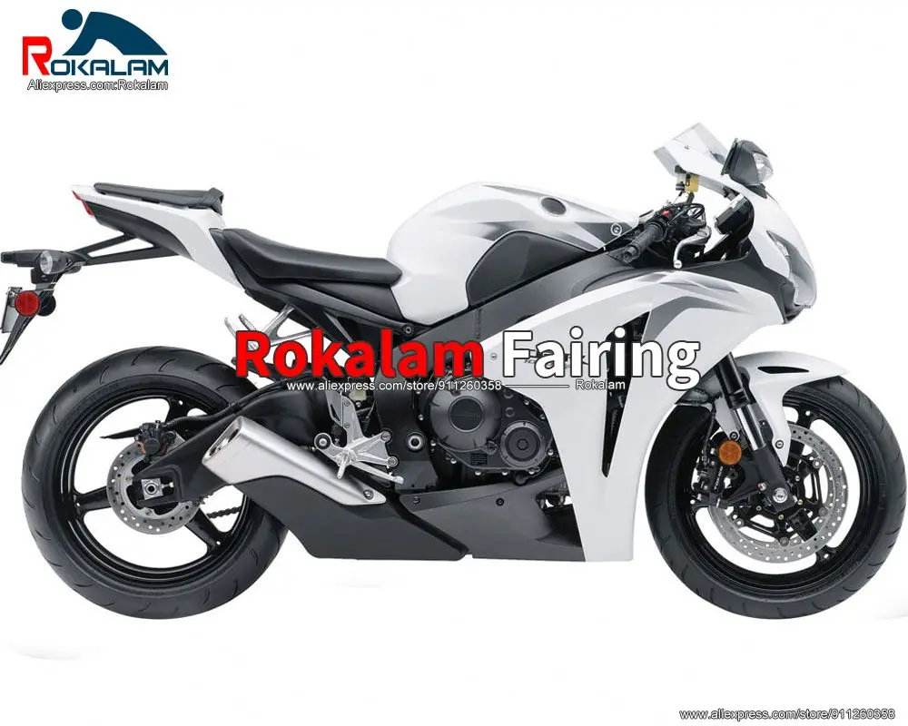 

Чехлы послепродажного обслуживания для Honda CBR-1000RR 2011 2010 CBR 1000 RR 2008 CBR1000RR, комплект белого обтекателя мотоцикла (литье под давлением)