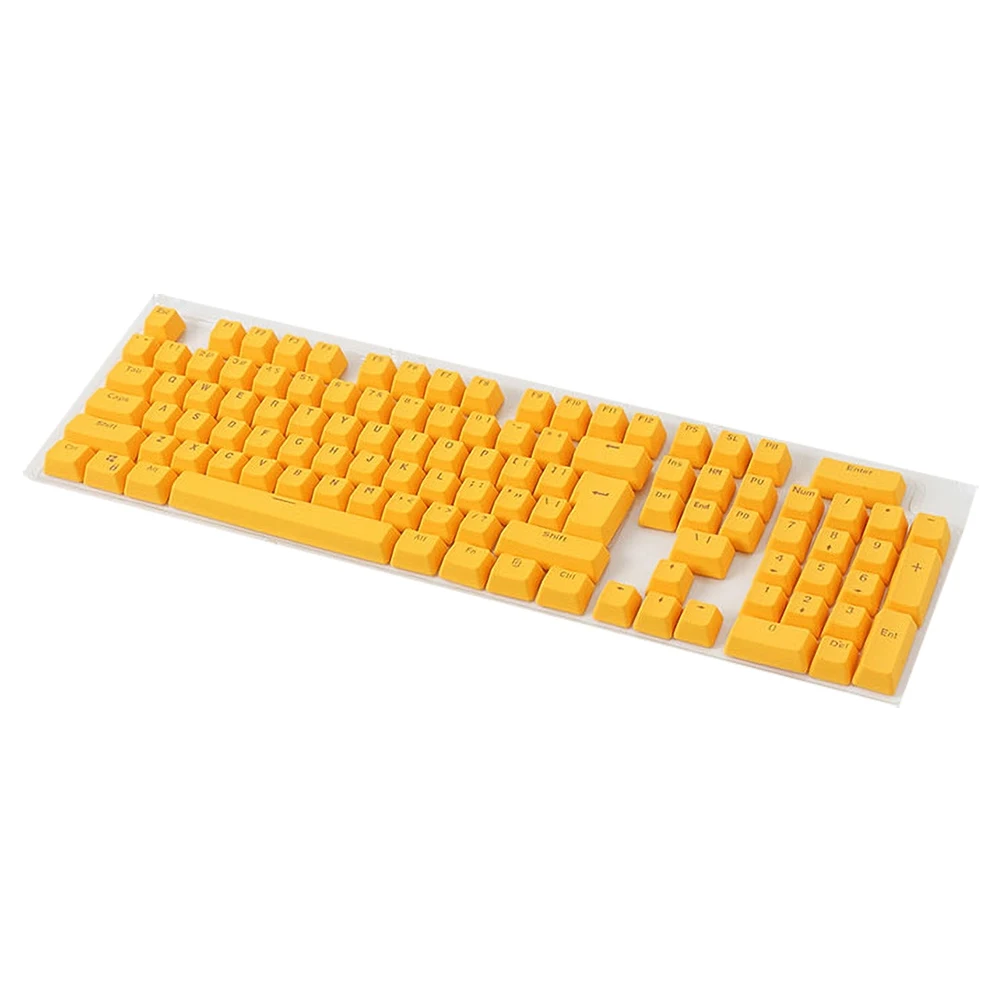 106 Keys Keycap Keyboard PBT Solid Color Backlight Key caps Replacement Keycap for Mechanical Keyboard