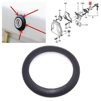 161827527 Tailgate Hatch Boot Lid Lock Seal Rubber Ring Black Fit For VW Scirocco 2 Jetta MK1 Golf Polo Santana Car Accessories