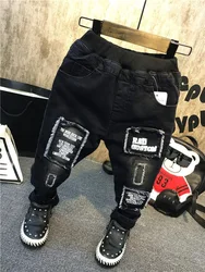 Children Pants Winter Boys Thickened Jeans Spring Baby Boys Casual Trousers Fashion Children Clothing Jeans Boys Kids Pants