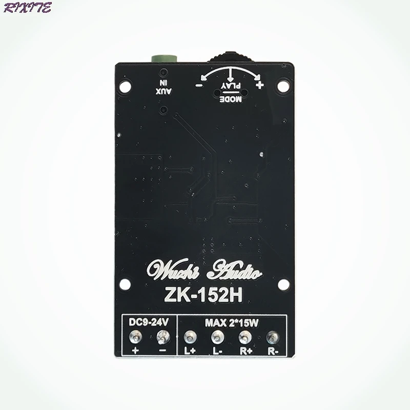 ZK-152H TPA3110D2 Bluetooth 5.0เครื่องขยายเสียง15W + 15W 2.0สเตอริโอเสียง AUX แจ็คกรณีสำหรับลำโพง