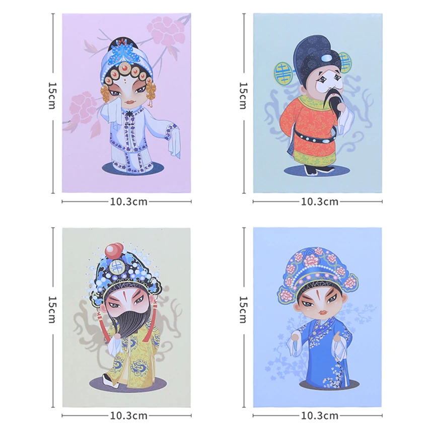 Sáng Tạo Hoa Văn Kinh Kịch Vanity Mirror Gấp Di Động Máy Tính Để Bàn Gương Trang Điểm Bỏ Túi Phối Gương Bé Gái Đựng Mỹ Phẩm Dụng Cụ