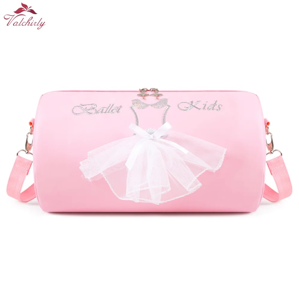 Bolso de baile de Ballet para niñas, mochilas de bailarina rosa, bolsos de hombro impermeables de PU para niños, nuevo diseño