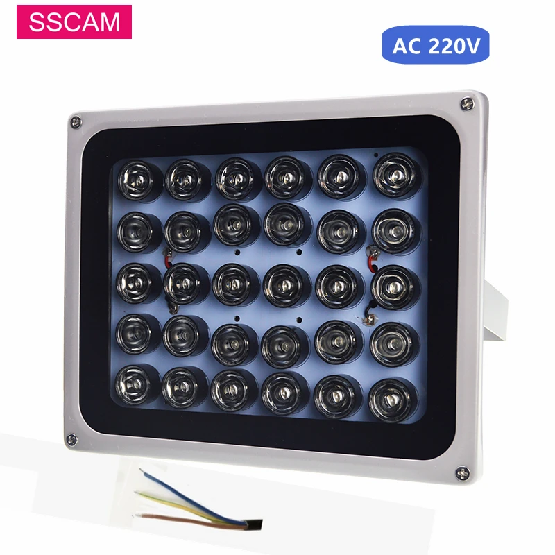 

AC 110-220V CCTV Filling Infrared Leds 30/45/90/120 Degrees Light Illuminator Lamp Waterproof Lights for CCTV Camera System