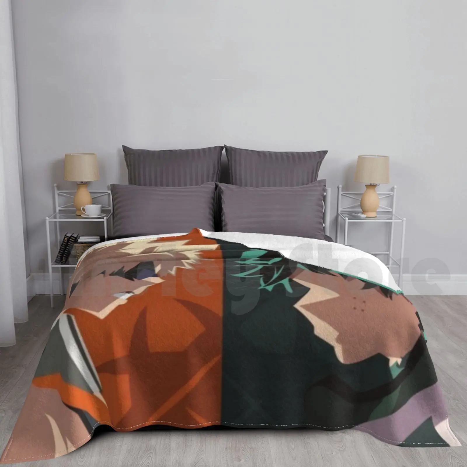 Blanket Bakugo And Deku Hat Mha Bnha Boku No Hero Academia Anime Deku All Might Bakugo Bakugo Katsuki