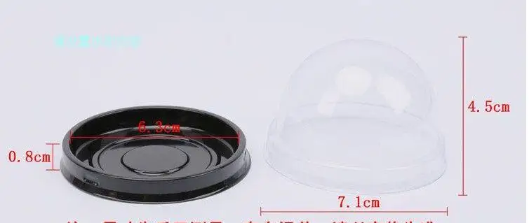 100sets Clear Plastic Wedding Cupcake Boxes for Bridal Shower Christmas Party Gift Boxes Cake Dome Packaging Favors Boxes