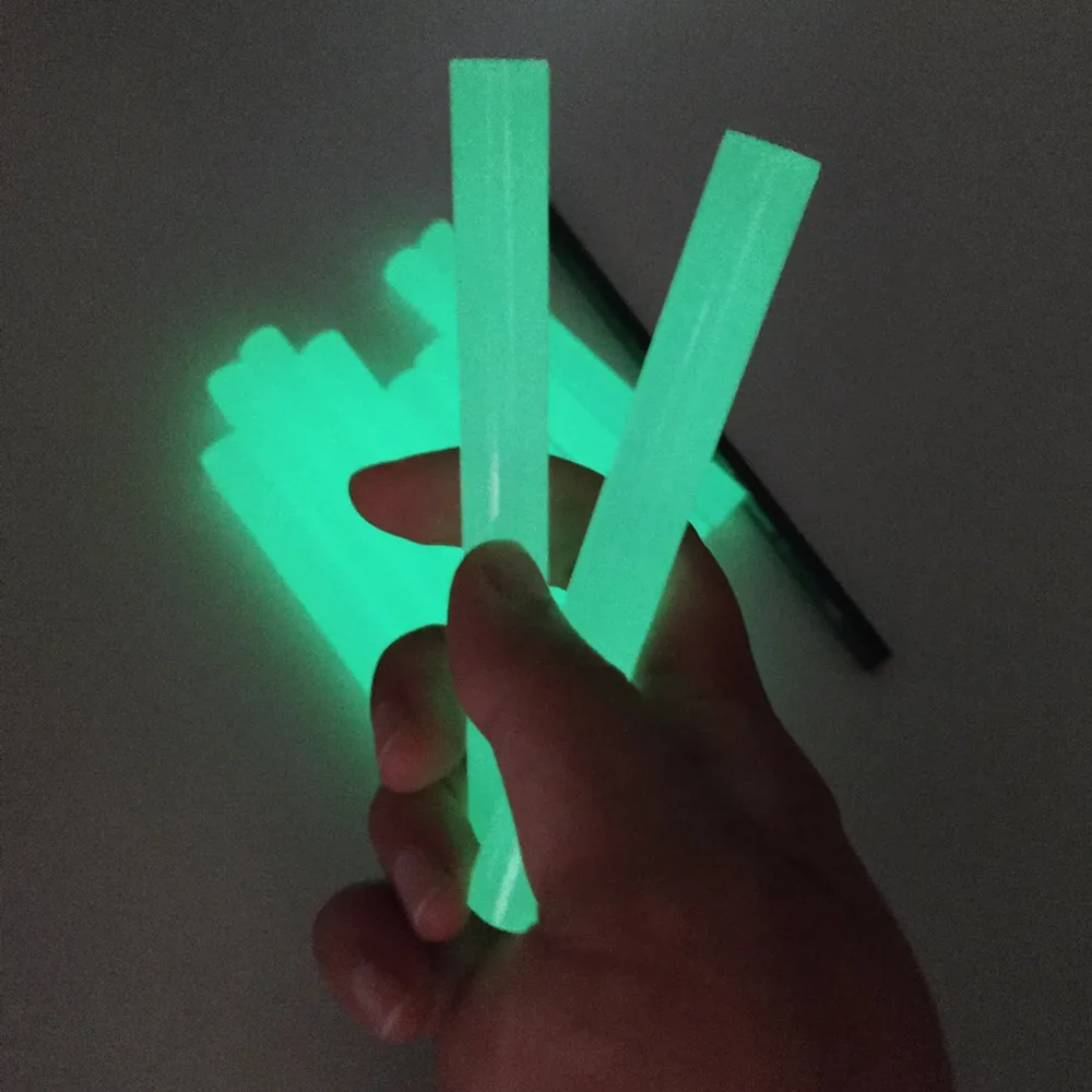 Luminous Hot Melt Glue Stick Alta Viscosidade Gancho de Pesca Noturno Ferramentas Manuais Faça Você Mesmo Adesivo Eletrotérmico 11*100 mm