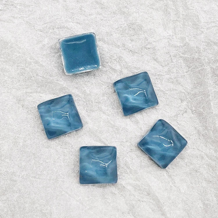 DIY Earring Material Nonporous Resin Translucent Irregular Square Long Square Hand-made Earring Accessories