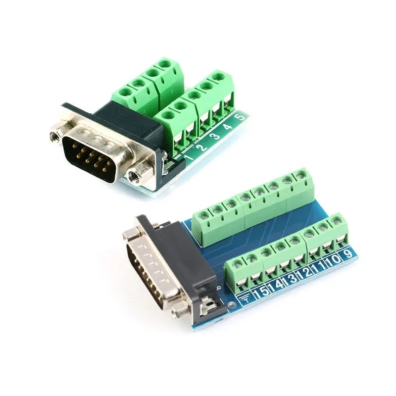 DB9 Männlich Weiblich Adapter Signale Terminal Modul RS232 Seriell Zu Terminal DB9 Stecker