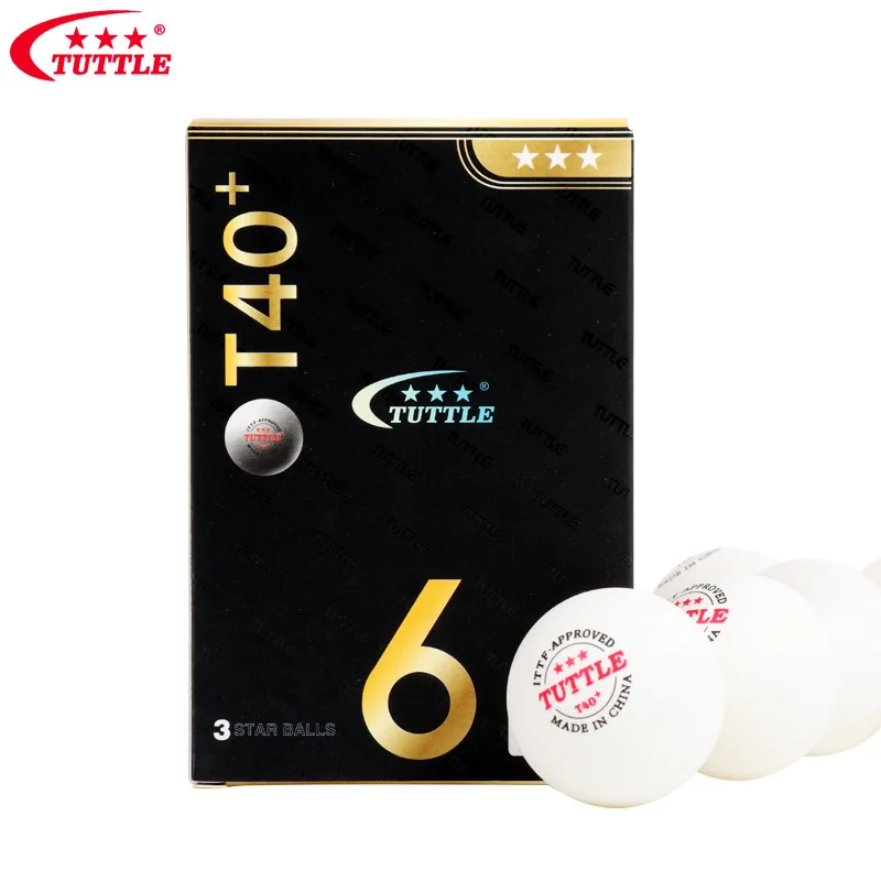 TUTTLE ITTF approved ABS Plastic Table Tennis Balls 3 Star  40+mm Ping Pong Balls for game tabletennis Tenis PingPong Ball