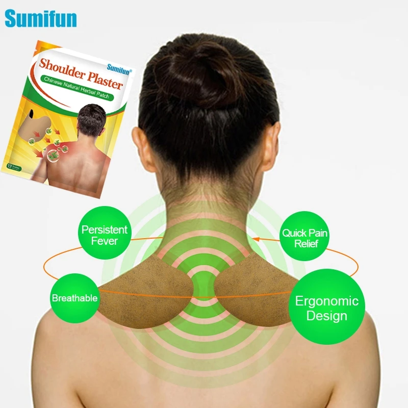 12-48pcs Sumifun Wormwood Cervical Joint Medical Plaster Rheumatic Arthritis Pain Relieving Sticker Shoulder Neck Patch Massage