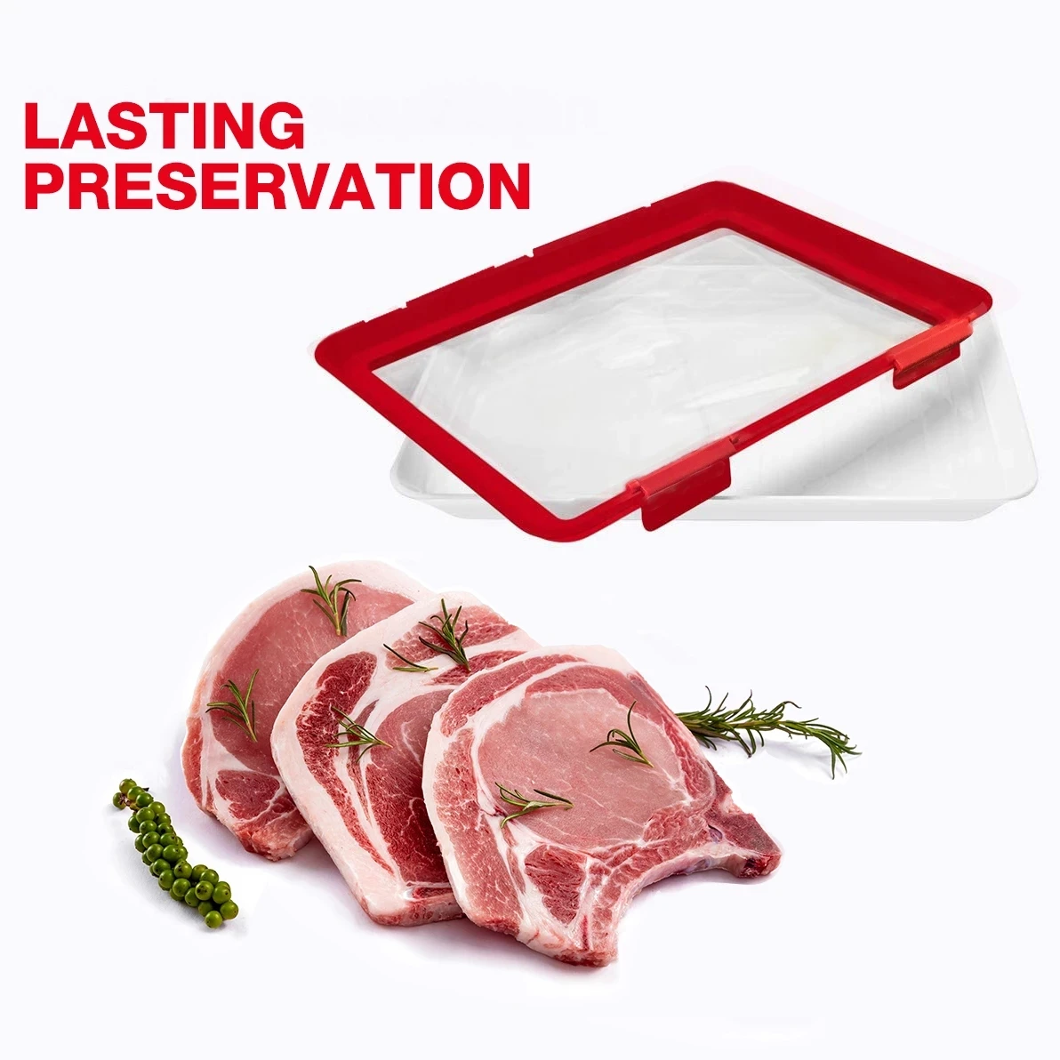 Creative Food Preservation Tray Food Fresh Keeping Fresh Spacer Organizer Food Preservate Refrigerator Food Storage