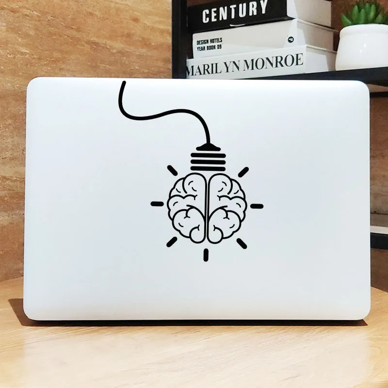 Creative Brain Bulb Laptop Sticker for Macbook Decal Pro 16