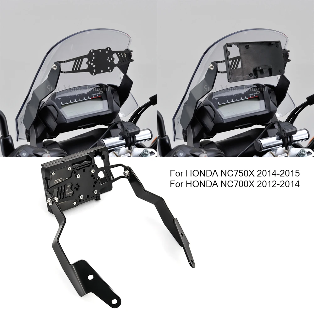 Fit For HONDA NC 700 X NC700X 2012-2013 NC750X NC 750 X 2014-2015 Stand Holder Phone Mobile Phone GPS Plate Bracket