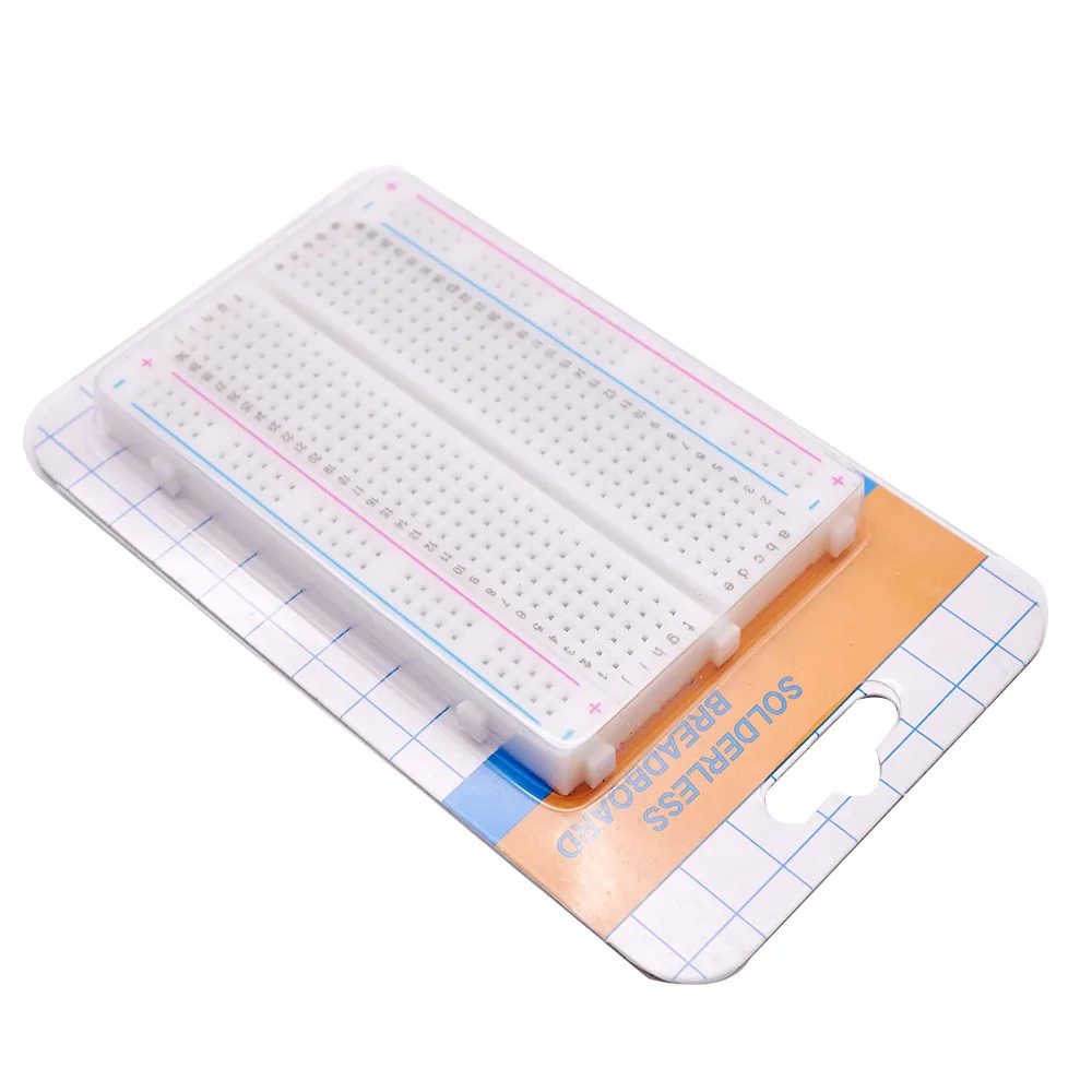 Raspberry pi 4 model B 400 Points Tie Points Solderless Breadboard + 65pcs Jump Wires Kit for Raspberry Pi 4B, 3B, 3B+