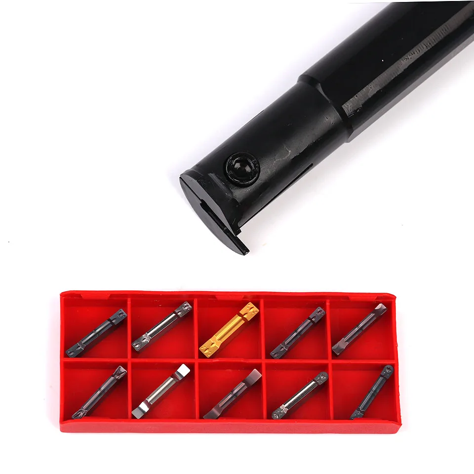 1PC MGIVR3125-1.5/2/2.5/3/4/5 Grooving tool holder + 10PCS carbide inserts High quality MGIVR inner car tool holder tool set