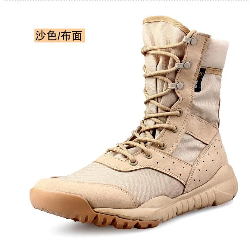 Mens Black Ultralight Boots Work Shoe Outdoor Run Desert Hiking Shoes  Training Boots Male Sneakers Size 36-46