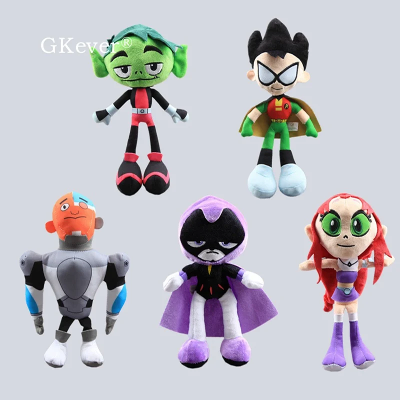 

Robin Soft Toys Teen Titans Heros Raven Beast Boy Plush Figure Stuffed Doll 10" 12" Child X'mas Gift