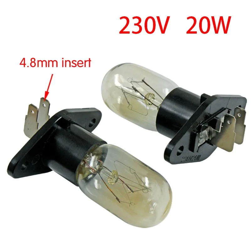 Microwave Oven Global Light Lamp Bulb Base Design 230V 2A Replacement Universal