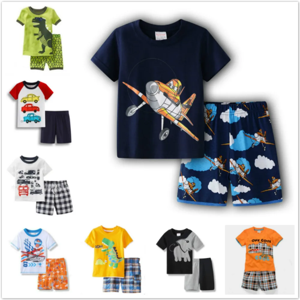 

New Children's Clothing Sets Boys Sleepwear Clothes Kids Pajamas Set Baby Girls Cotton Cartoon Pijamas Summer Pyjamas 2PCS/Set