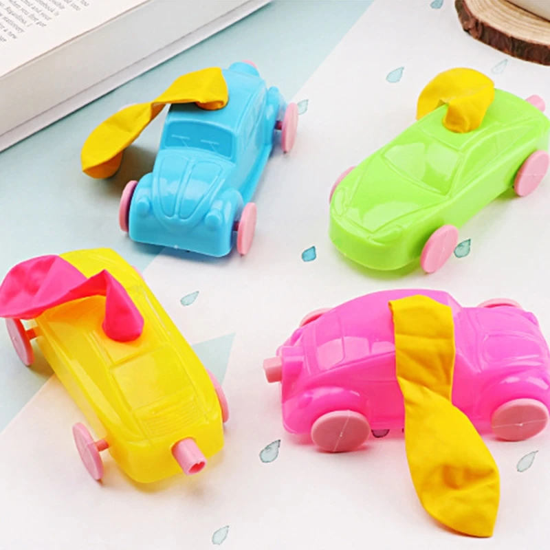 Aerodynamic Balloon Car Practical Learning Inertial Toys Balloon Powered Car Develop Thinking Skills Kindergarten Educational En