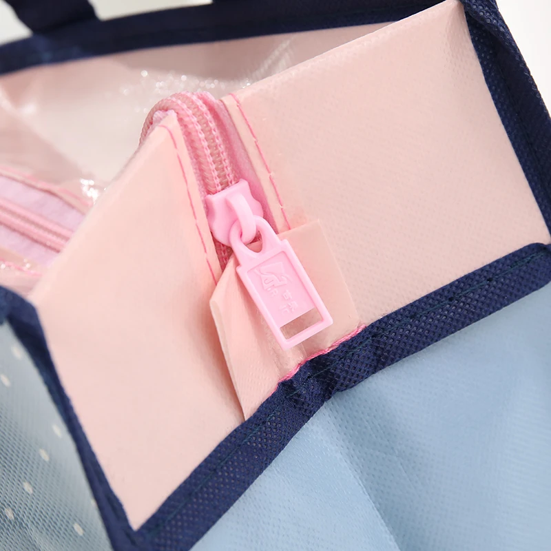 Wasserdichte wieder verwendbare Cartoons Einkaufstasche Frauen umwelt freundliche Blumen Shopper Handtasche Mittagessen Tasche Schulter tasche – Detail 8