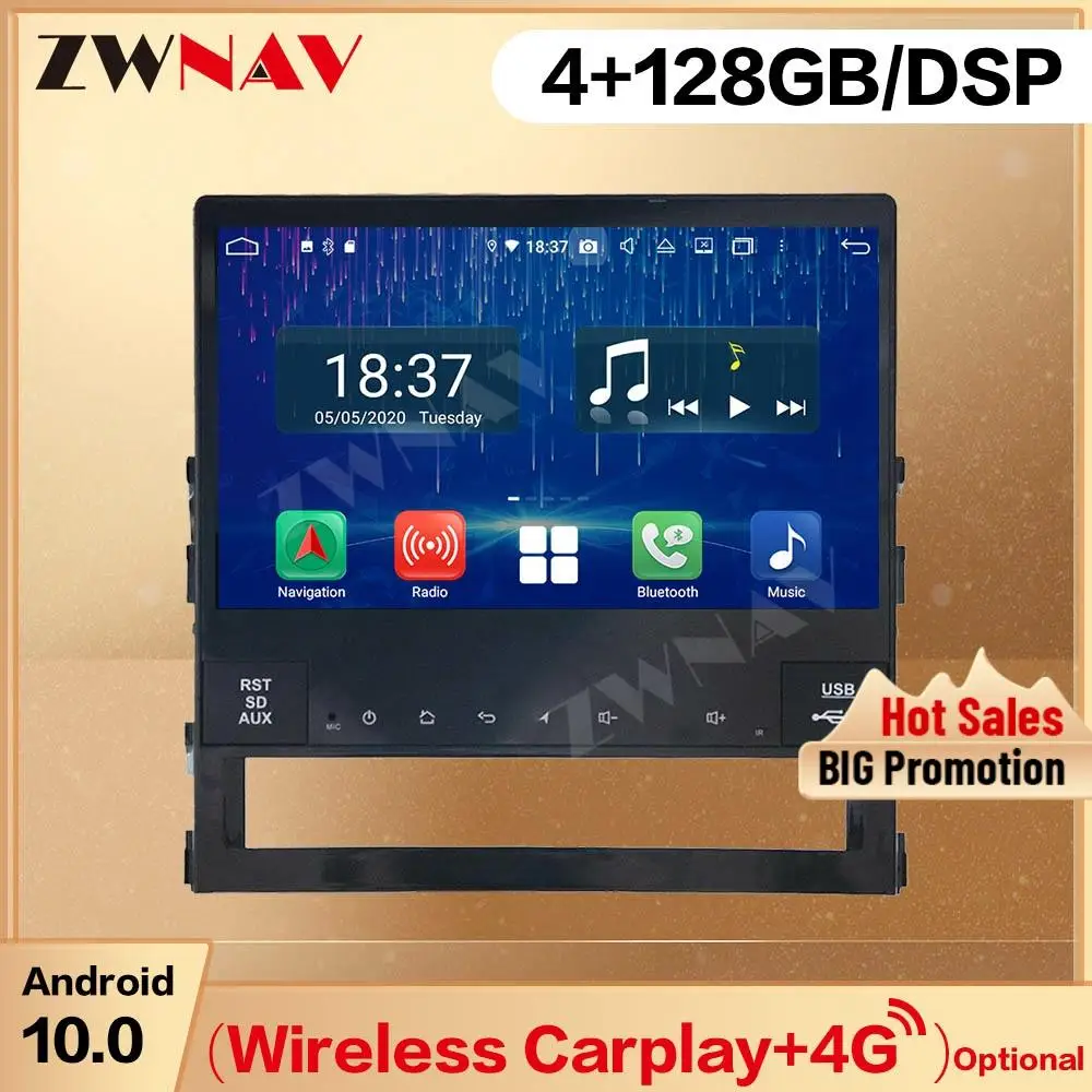 128G Carplay 2 Din For Toyota Land Cruiser 2020 Android 13.0 Screen Car Player Audio Radio GPS Navigation Head Unit Auto Stereo