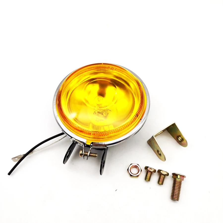 3 Inch Work Lamp 12V 55W DRL Round Car Fog Lamp Daytime Running Light Yellow