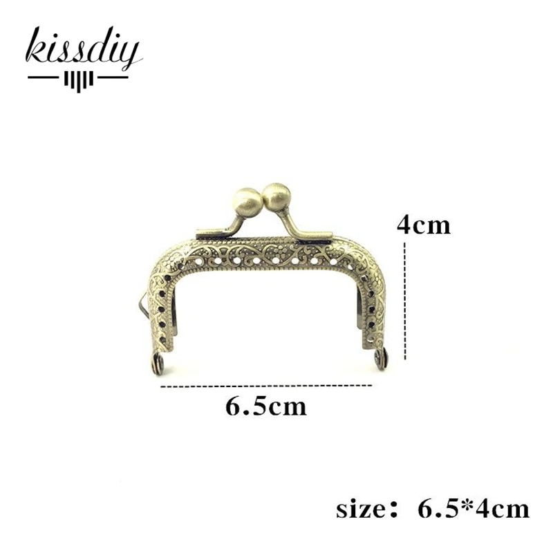 10PCS 6.5 7.5 8.5 10.5 12.5 15 18 20CM Square Metal Purse Frame for Bag DIY Handmade Kiss Lock Wedding Clutch Frame Accessory